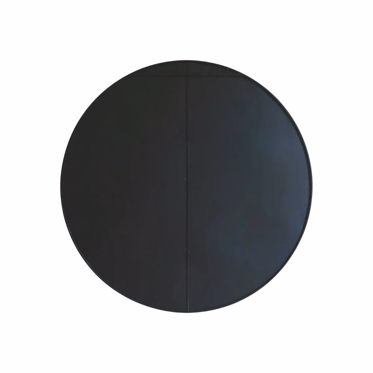 MirrorOutlet Black XL Circular Metal Wall Mirror, Diameter: 140 cm – 3