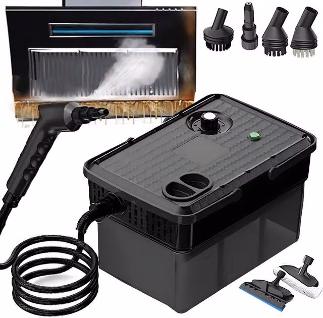 Hinsinc Handheld Portable High Temperature Steam Cleaner in Black – 1