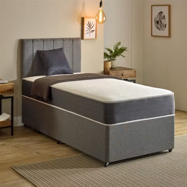 Starlight Beds Linear Cool Touch Hybrid Mattress, Soft, White, EU Single, Depth: 20 cm – 1