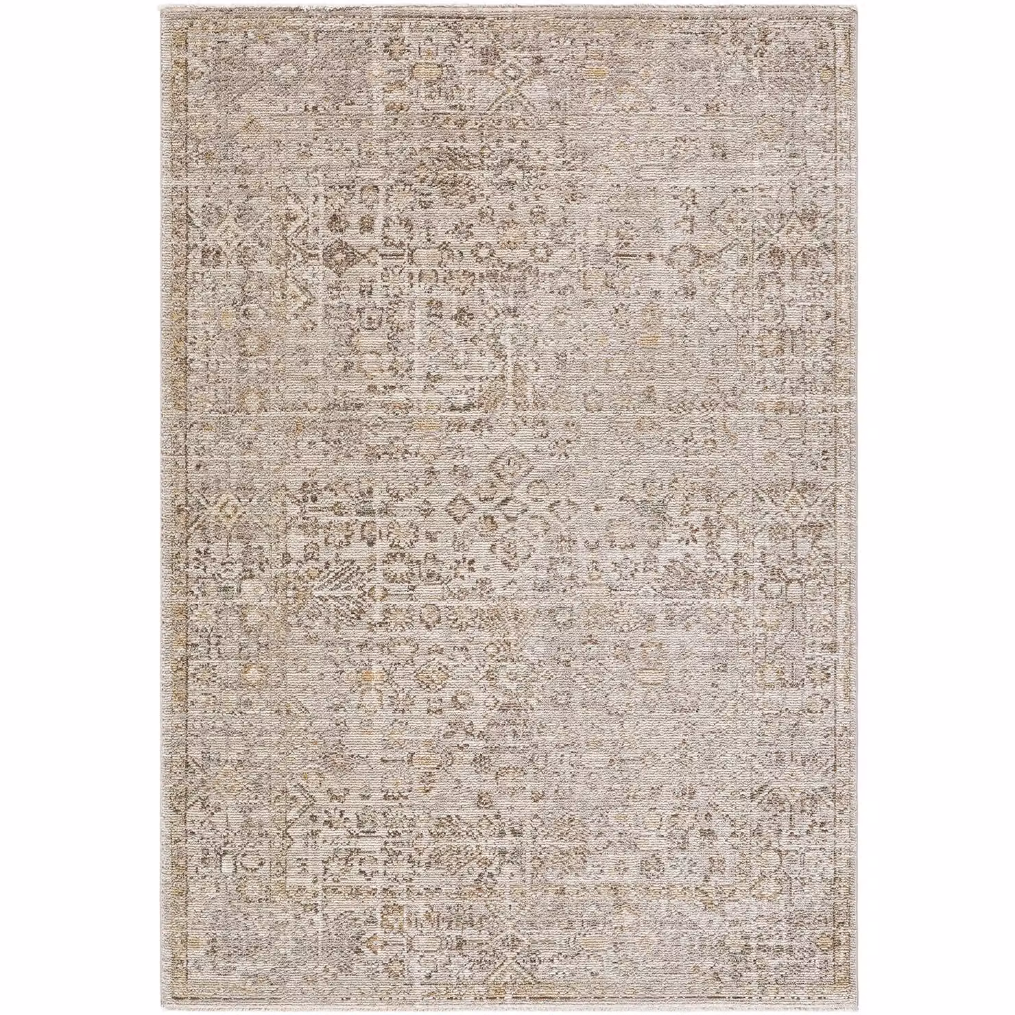 Livabliss Galey Alix Myrtle Avenue Vintage Boho Fringe Living Room Rug in Beige, Grey and Brown, W: 200 cm, D: 275 cm – 2