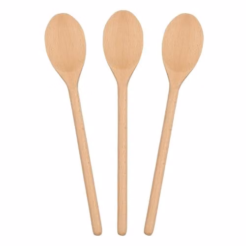 Argon Tableware Wooden Cooking Spoons, Pack of 3, Brown, Length: 30 cm – 1