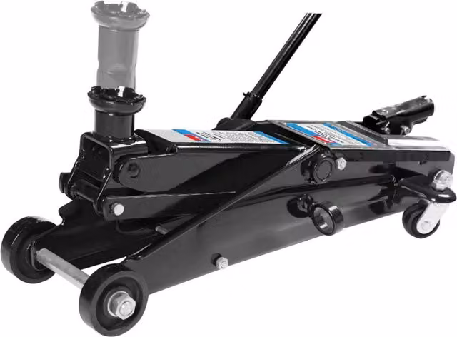 Hilka 4 x 4 Steel Trolley Jack in Black
