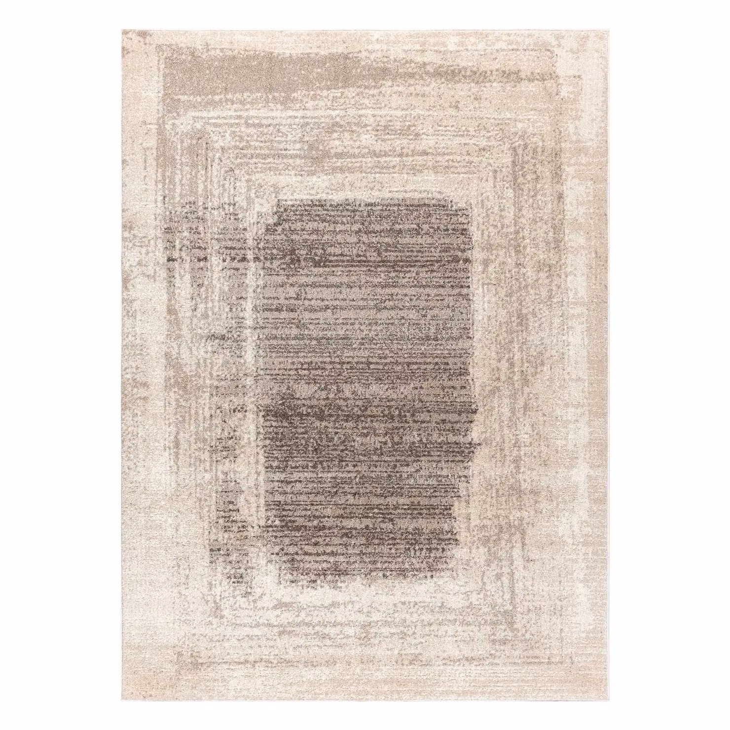 RugsX Fusion Geometric Modern Rug in Yellow and Beige, W: 220 cm, D: 160 cm