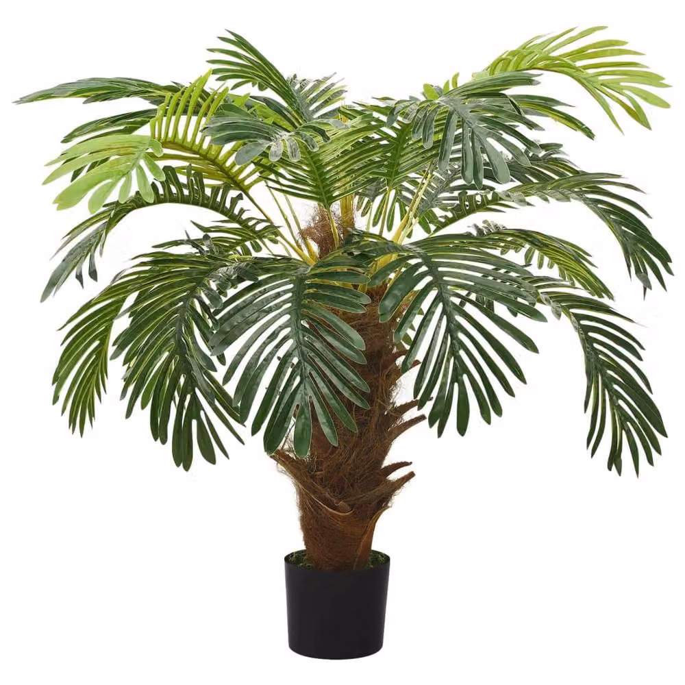 Berkfield Home Realistic Artificial Cycas Palm with Pot, Green, Height: 90 cm – 2