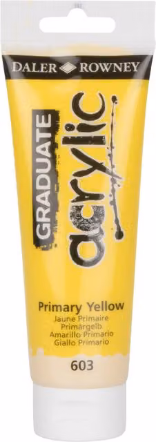 Daler Rowney Graduate Acrylic Paint Primary Yellow 120ml