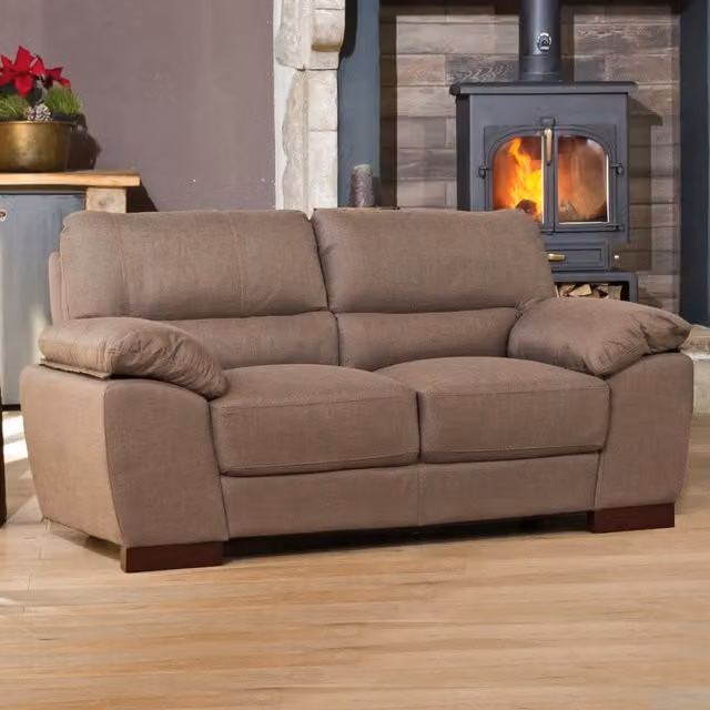 Artemis Home Westbrook 2 Seat Sofa in Brown Fabric