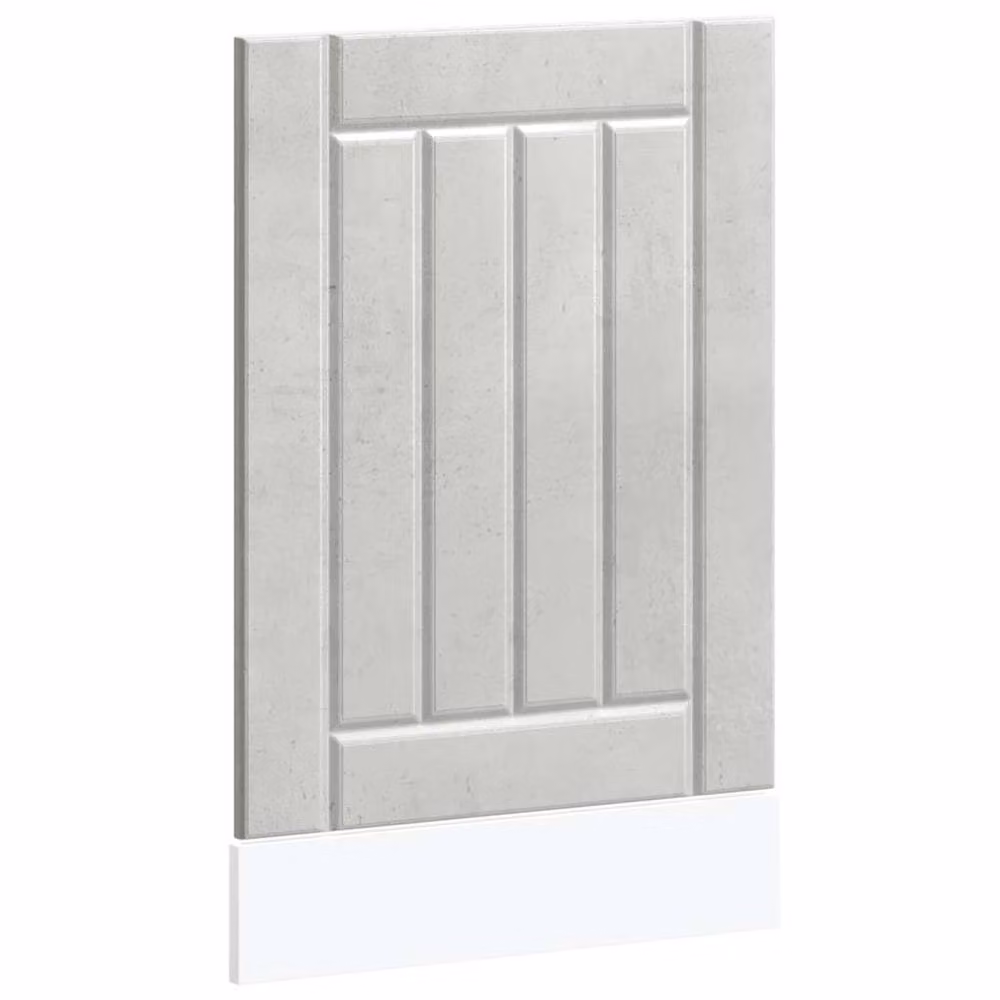 Berkfield Home Lucca Dishwasher Panel in Concrete Grey Engineered Wood – 2