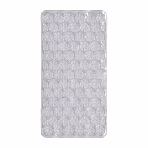 Showerdrape Transparent Non-Slip Antibacterial and Mould-Resistant Rectangular Shower Curtain W: 68 cm, H: 68 cm