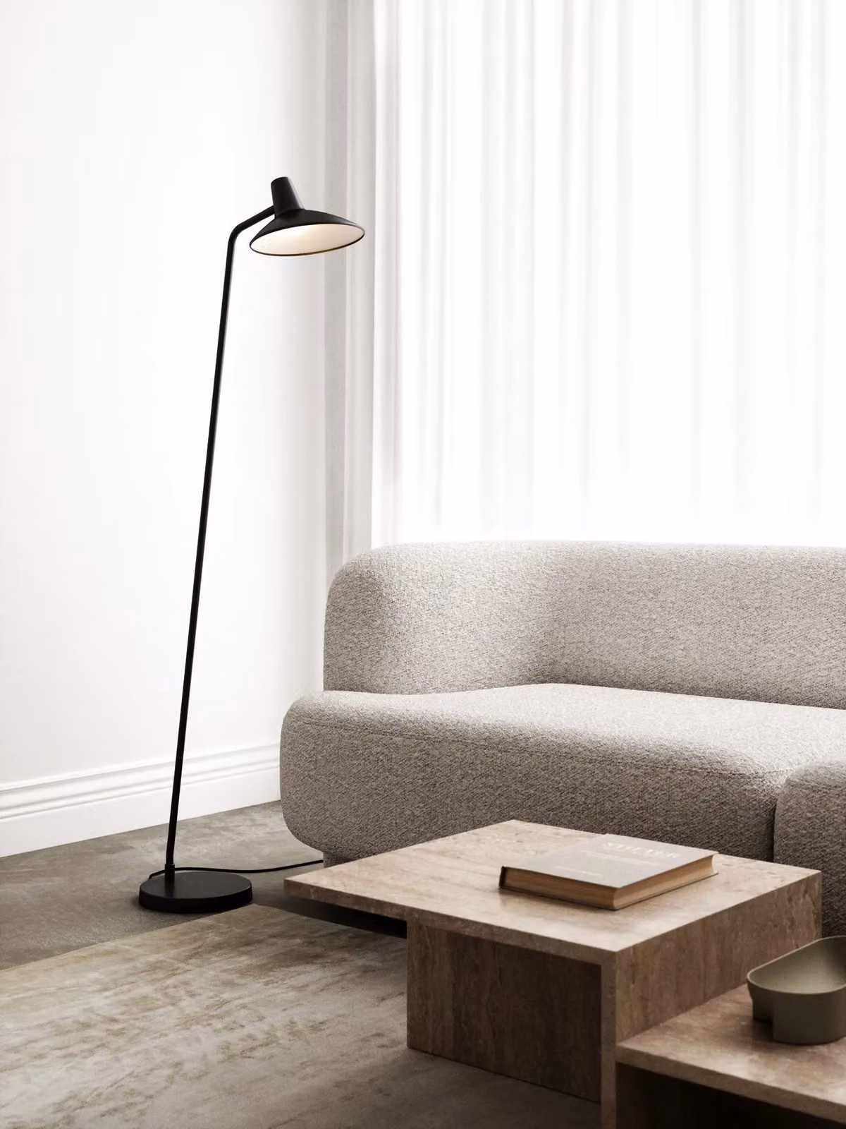 Nordlux Darci Adjustable Metal Floor Lamp in Black with E14 Socket – 2