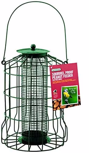 Gardman Squirrel Proof Peanut Feeder, Green, H x W x D: 26 x 17 x 17 cm