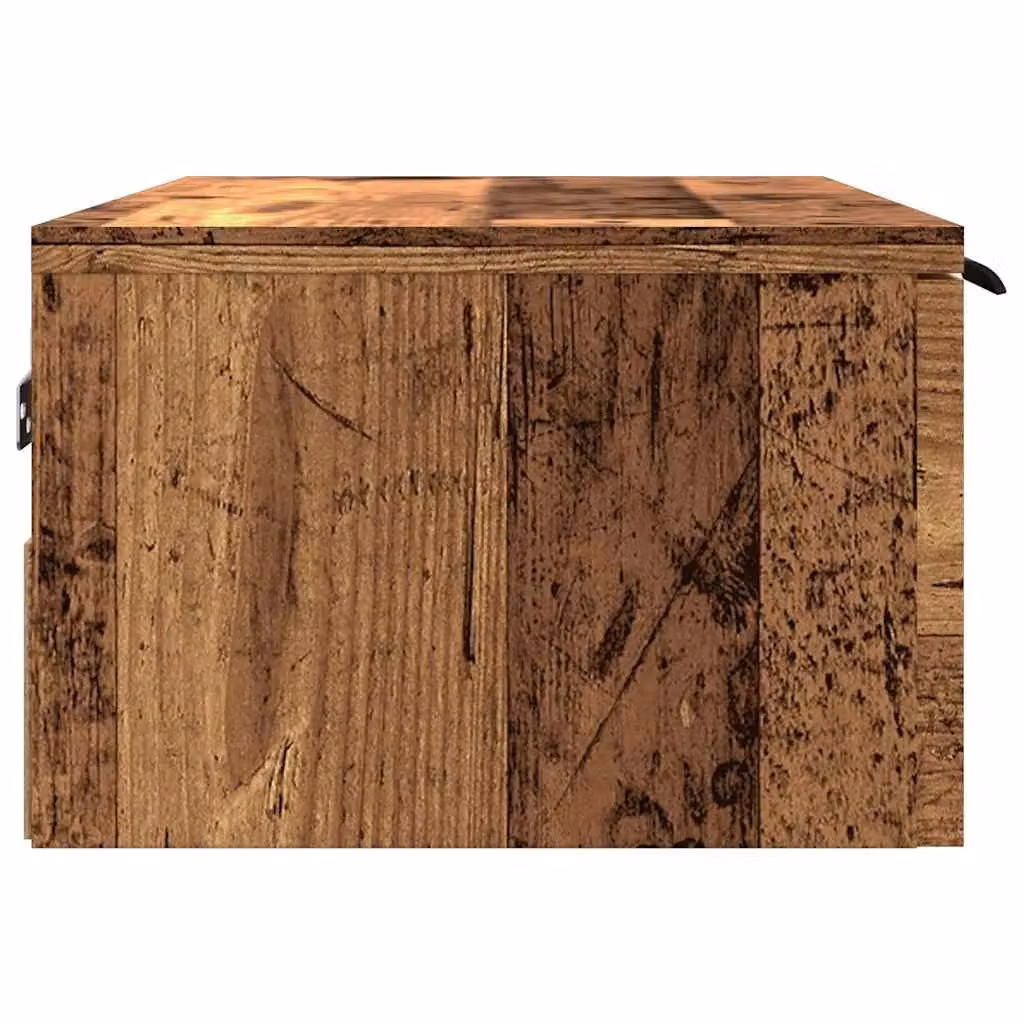 Berkfield Home Artisan Oak Wall Cabinet, Brown, W: 68 cm, D: 30 cm, H: 20 cm – 4
