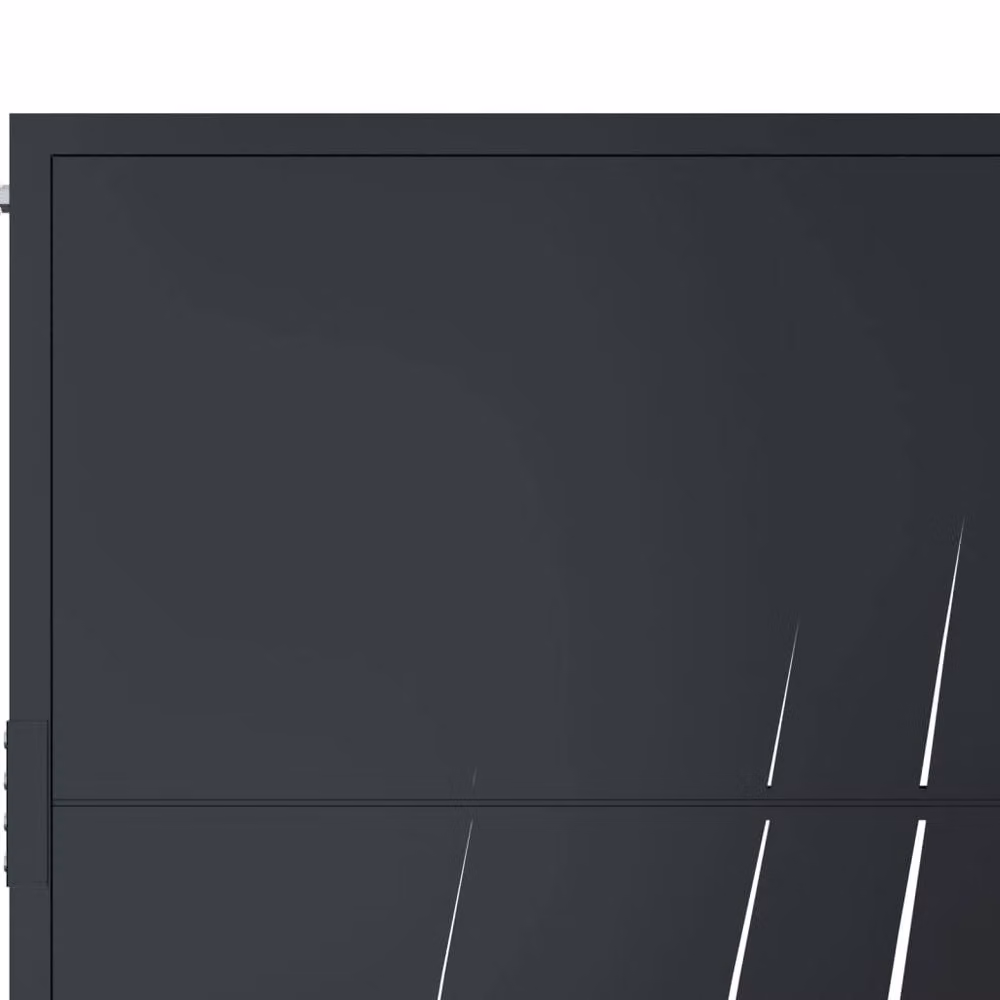 Berkfield Steel Garden Gate in Anthracite, W: 105 cm, H: 130 cm – 4