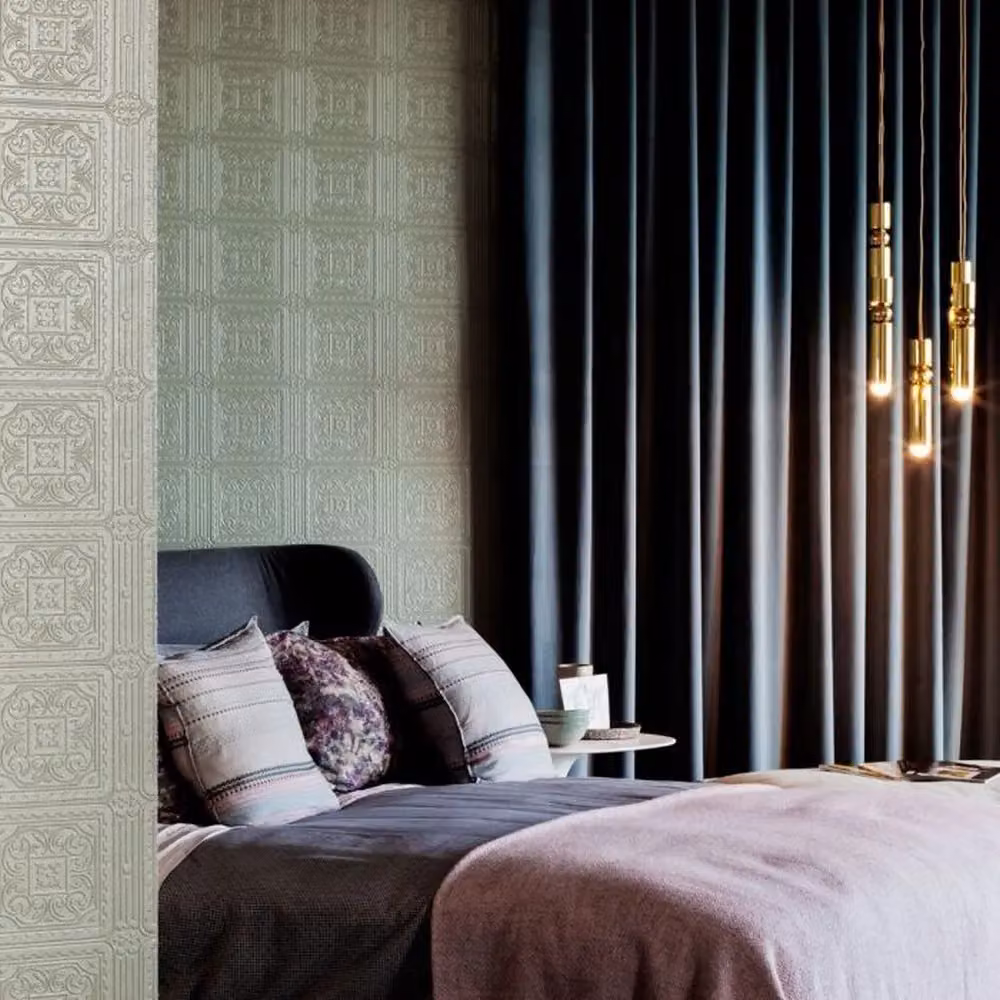 Anaglypta Turner Tile White Textured Vinyl Wallpaper – 3
