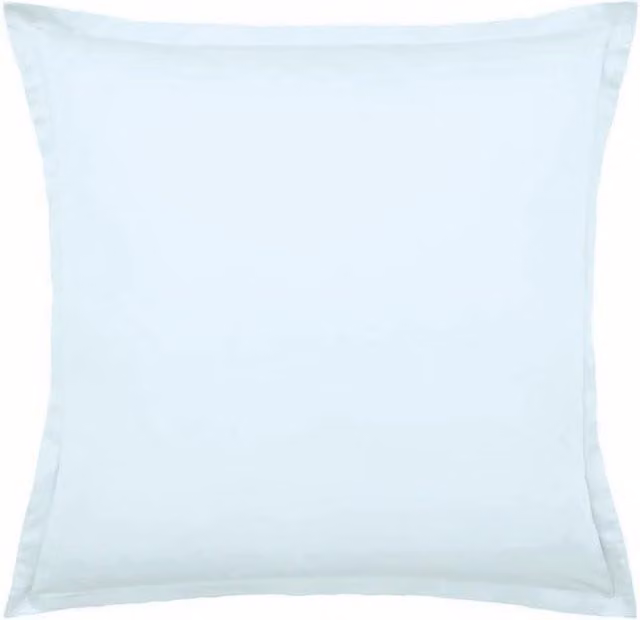 Murmur 500 Thread Count Mako Satin Square Oxford Pillowcase in Blue
