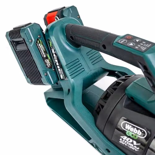 Webb 40V WEV20X2ABB4X Brushless Axial Blower in Green with 2 x 4Ah Rechargeable Batteries and Charger – 4
