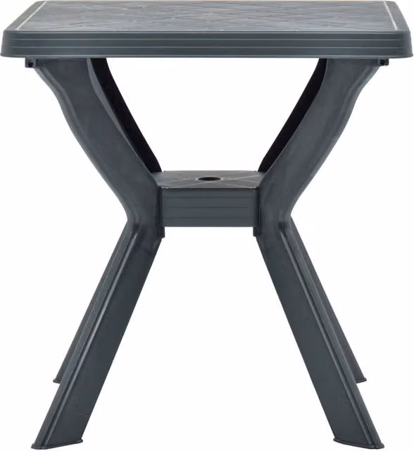 Berkfield Home Green Plastic Bistro Table W/D/H: 70 x 70 x 72 cm
