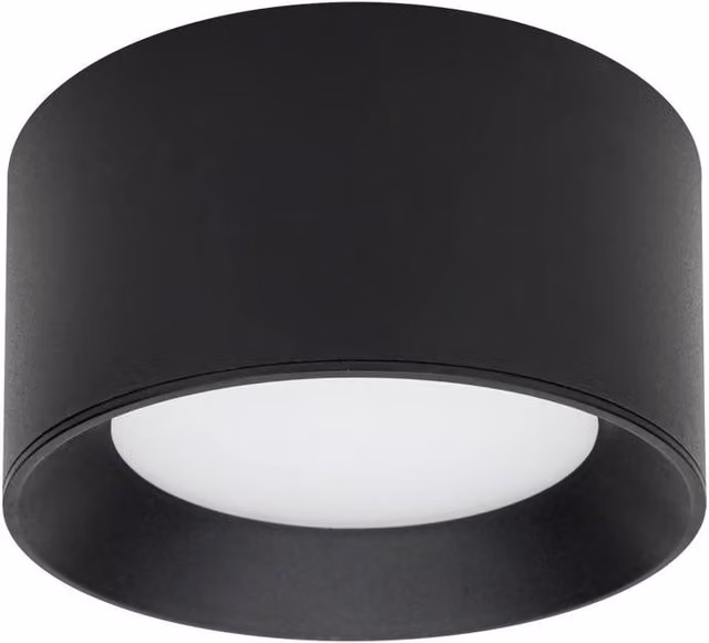Netlighting Sirius Modern Cylindrical LED Ceiling Light in Black – 2
