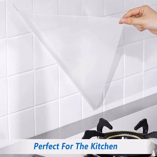 NESTLUNE Self Adhesive Clear Transparent Sticky Back Wallpaper Film, W: 100 cm, H: 15 cm, Length: 5 m – 1