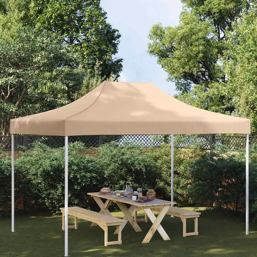 Berkfield Home Party Tent Roof, Beige, W: 4.5 m, D: 3 m – 2