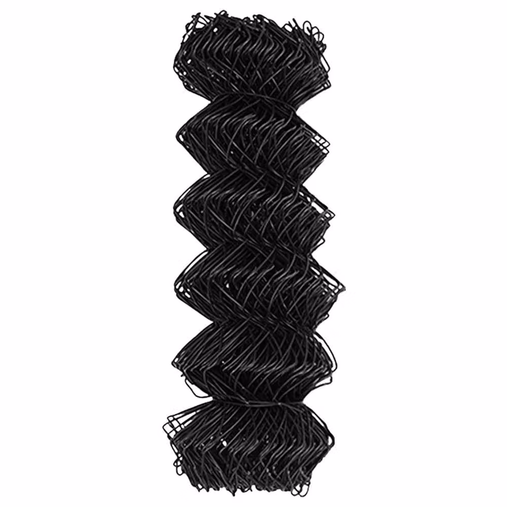 Berkfield Home Compact Steel Chain Link Fence in Grey and Black, H: 0.8 m x W: 25 m – 2