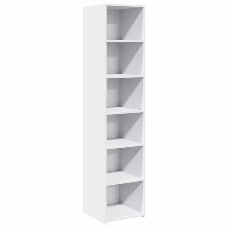 Berkfield Home White Modern Highboard W/D/H: 40 x 41 x 185 cm
