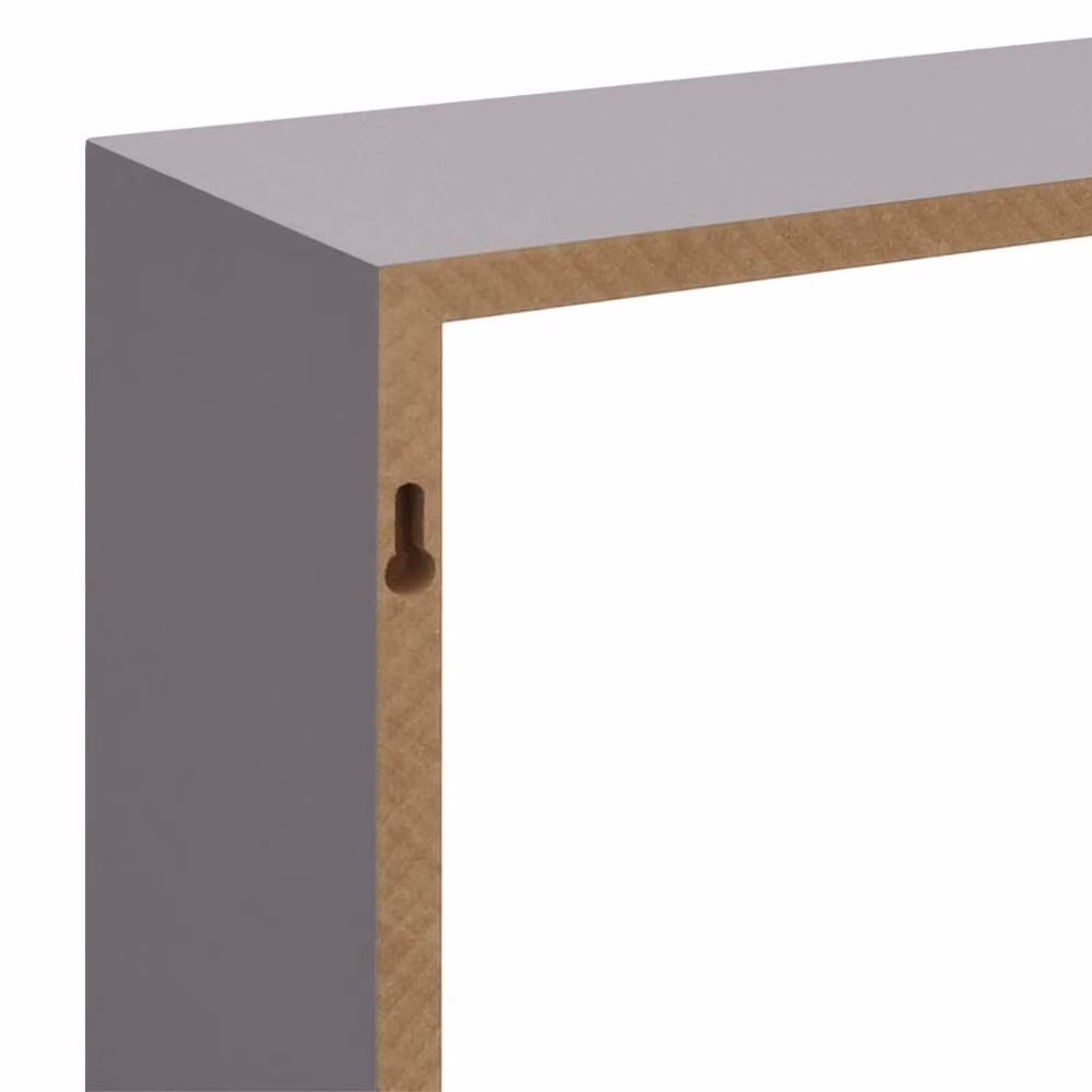 Berkfield Home Wall Mounted Cube Shelves, 3 Piece Set, Grey MDF – 4
