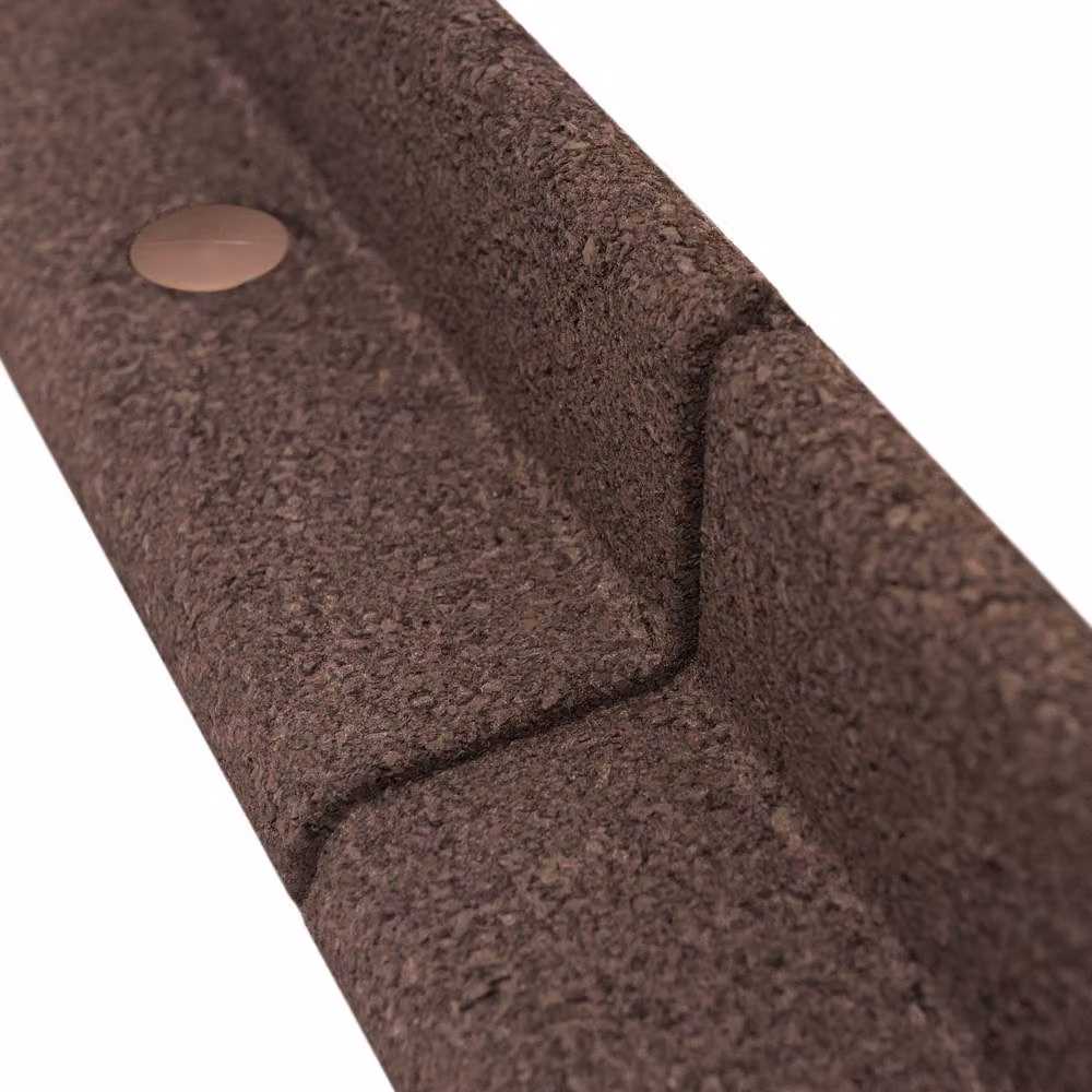 Monstershop Flexible Lawn Edging with Mallet, Brown in Terracotta, 48m Length – 4