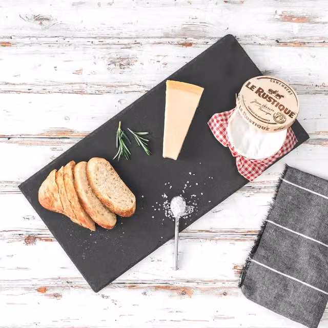 Argon Tableware Grey Slate Serving Platter, W: 29 cm, D: 12 cm
