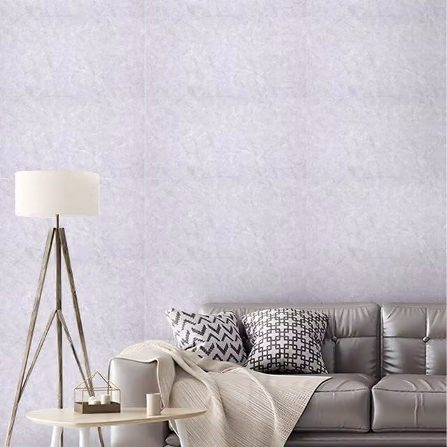 Lifeideas 10 Piece Grey Marble Effect Self Adhesive PVC Wall Stickers