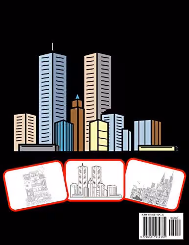 Skyscrapers Coloring Book for Children by Independently Published, 60 Pages, Multicolour – 2