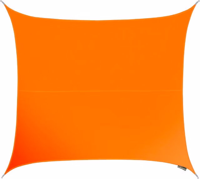 Kookaburra Square Water Resistant Sun Shade Sail, Orange, 3 m x 3 m