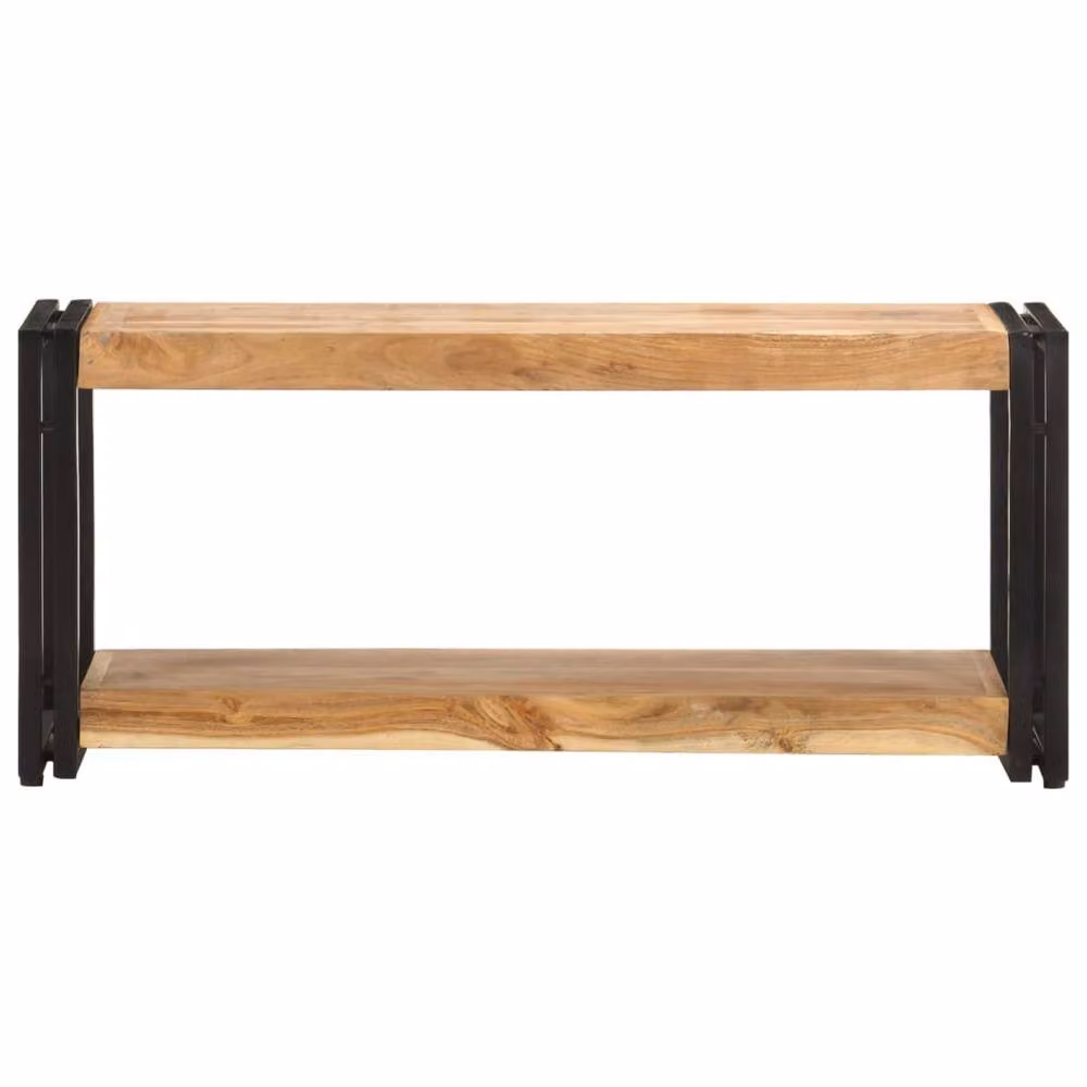 Berkfield Home Industrial TV Cabinet in Brown Solid Acacia Wood, W/D/H: 90 x 30 x 40 cm – 2