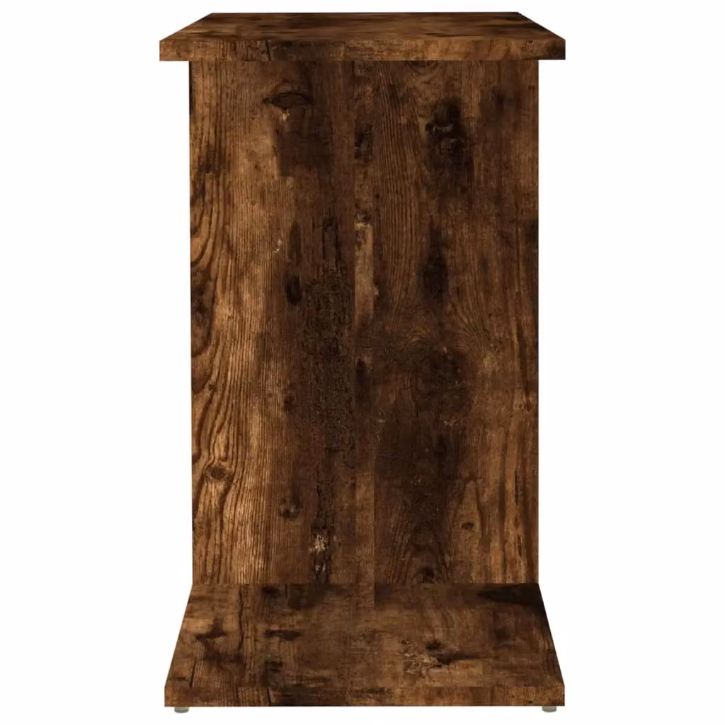 Berkfield Home Smoked Oak Side Table in Brown, W/D/H: 50 x 30 x 50 cm – 5