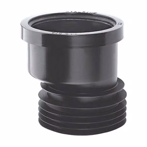 McAlpine Black Offset Drain Connector 4"/110mm DC1BL-OS