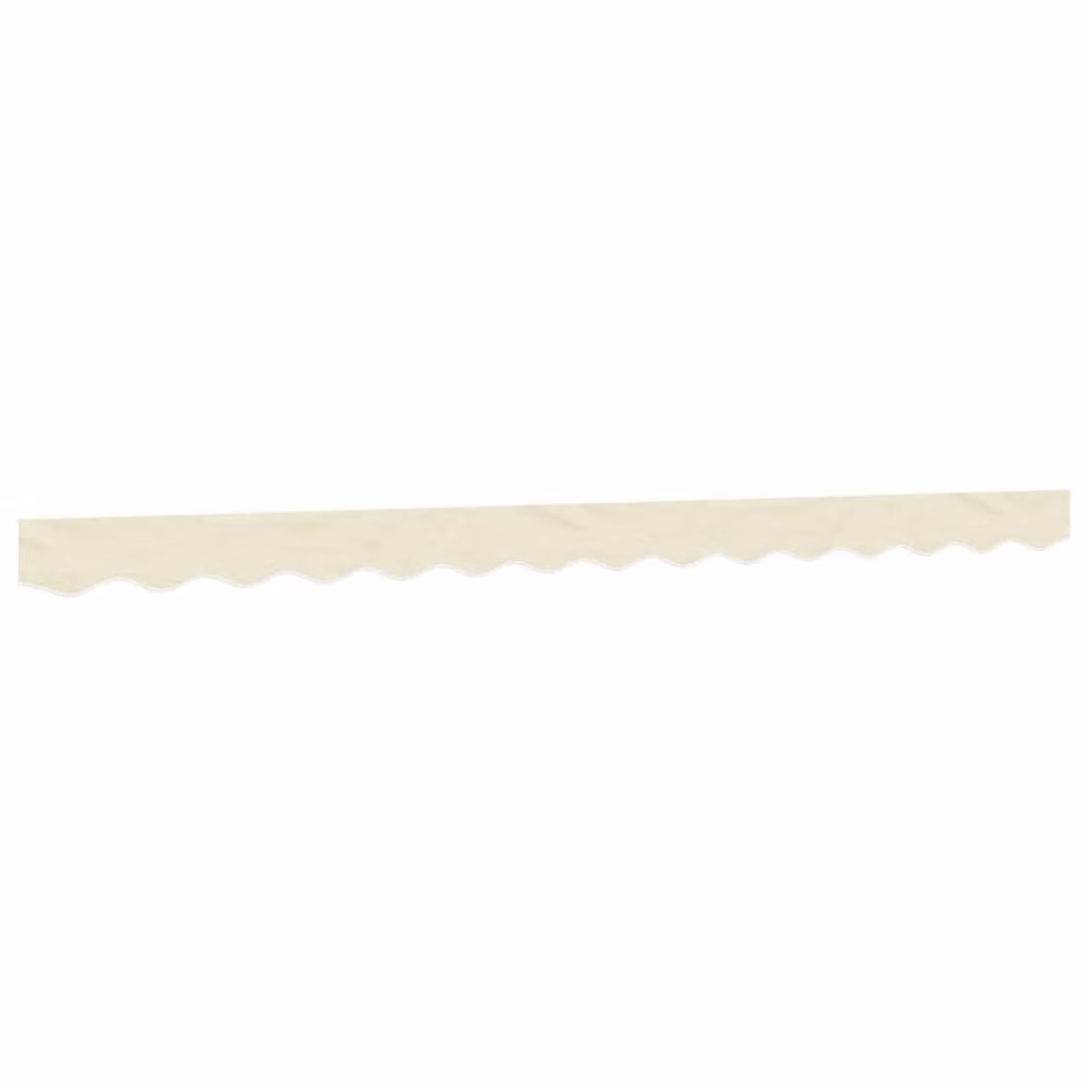 Berkfield Home Replacement Awning Valance Fabric in Cream Stripe Polyester, 3.5 m