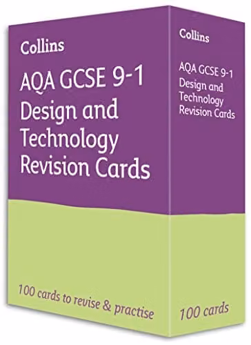 Collins AQA GCSE 9-1 Design & Technology Revision Cards, Multicolour – 1