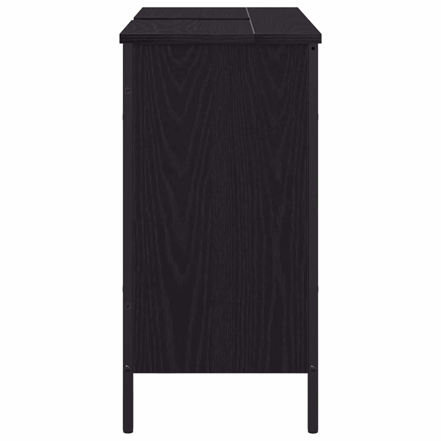 Berkfield Home Modern Black Oak Bathroom Sink Cabinet W/D/H: 80 x 30 x 60 cm – 3