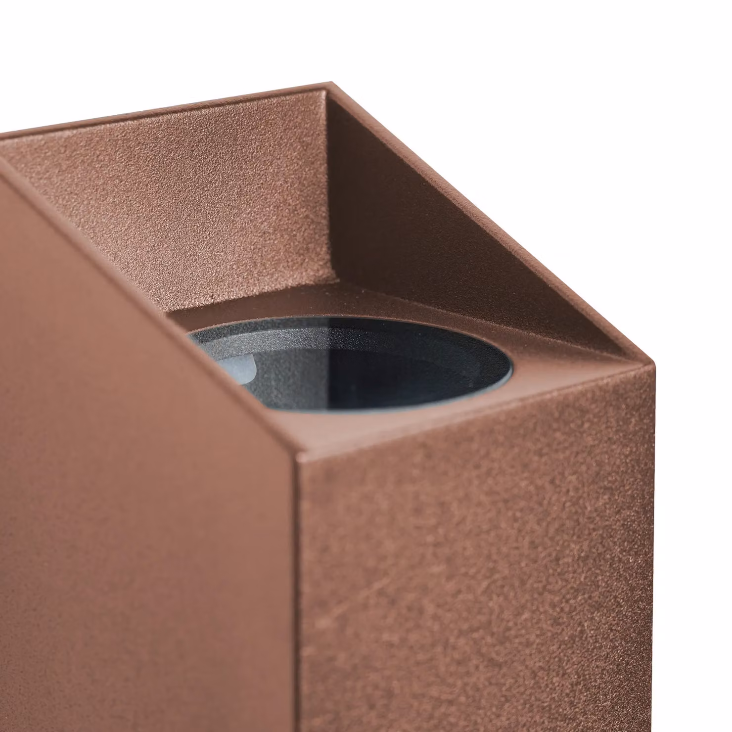 Nordlux Nico Modern Square Outdoor Wall Light in Brown Metal with GU10 Up and Down Lighting IP54 – 3