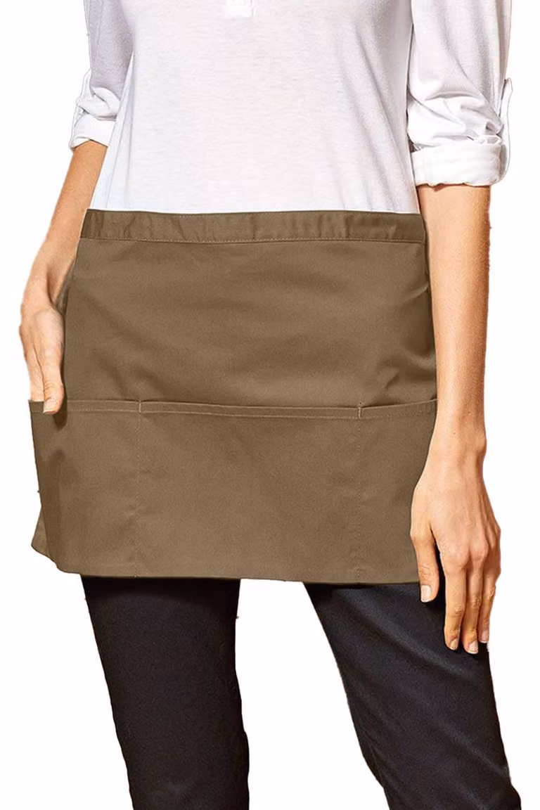 Premier Colours 3 Pocket Short Apron in Grey