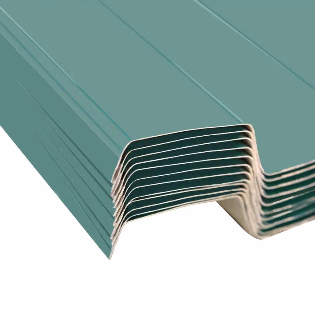 Berkfield Home 12-Piece Galvanised Steel Roof Panels in Green – 2