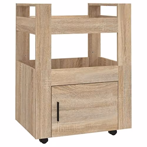 vidaXL Kitchen Trolley in Brown, W/D/H: 60 x 45 x 80 cm