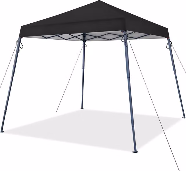 Yaheetech Black Pop Up Outdoor Canopy Tent with UPF 50+ Protection