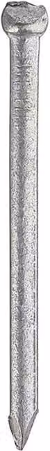 Unifix Galvanised Silver Round Oval Brads, 40 mm, Box of 25