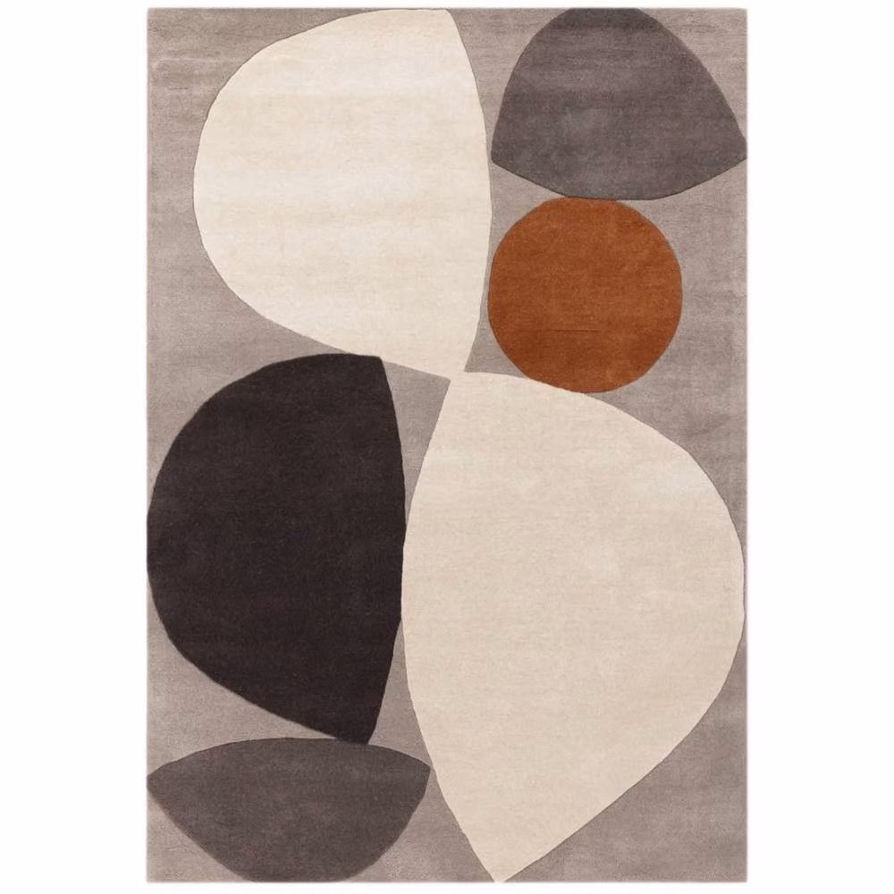 The Rug Shop UK Grey and Multicolour Modern Handmade Geometric Wool Area Rug, W: 200 cm, D: 290 cm – 5