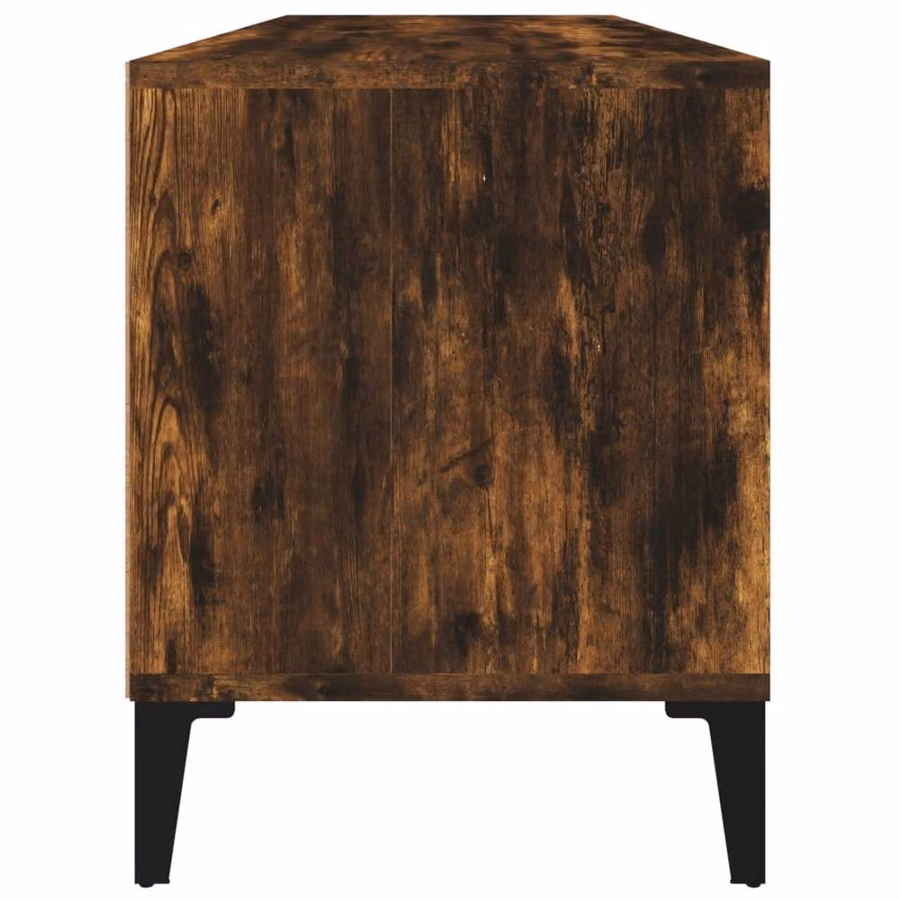 Berkfield Home Smoked Oak TV Cabinet in Brown, W/D/H: 100 x 34.5 x 44.5 cm – 3