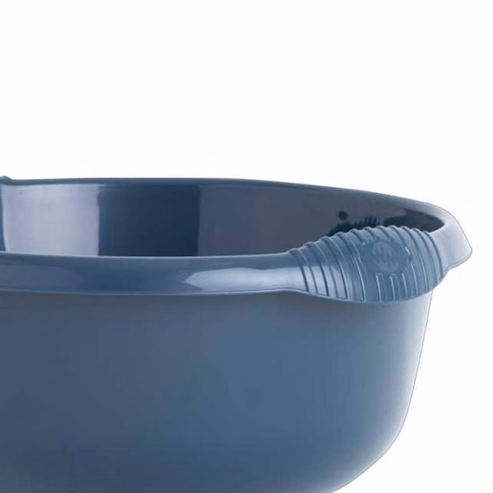 Casa Round Washing Up Bowl in Blue, Diameter: 28 cm – 3