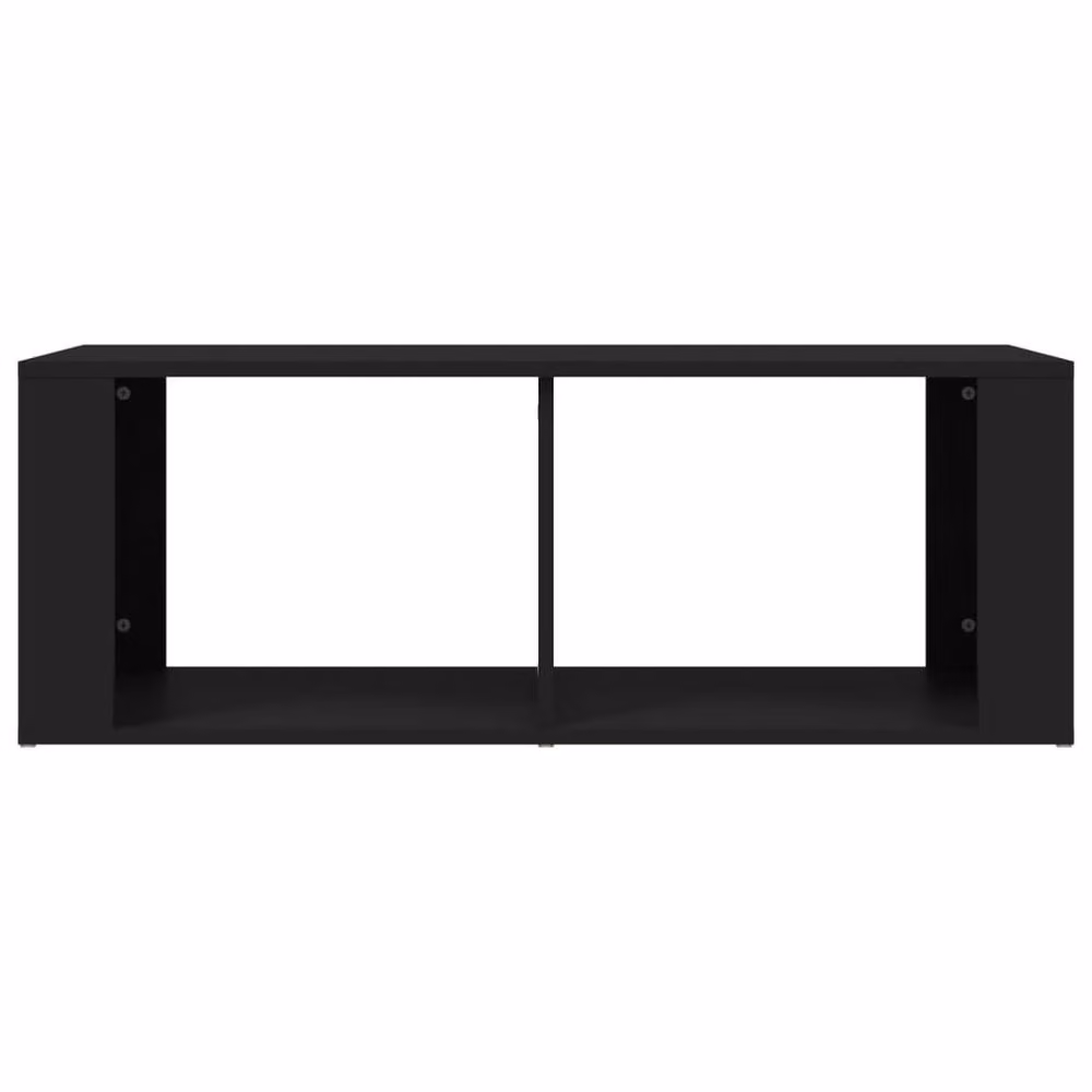 Berkfield Home Modern Black Coffee Table in Engineered Wood W/D/H: 100 x 50 x 36 cm – 4