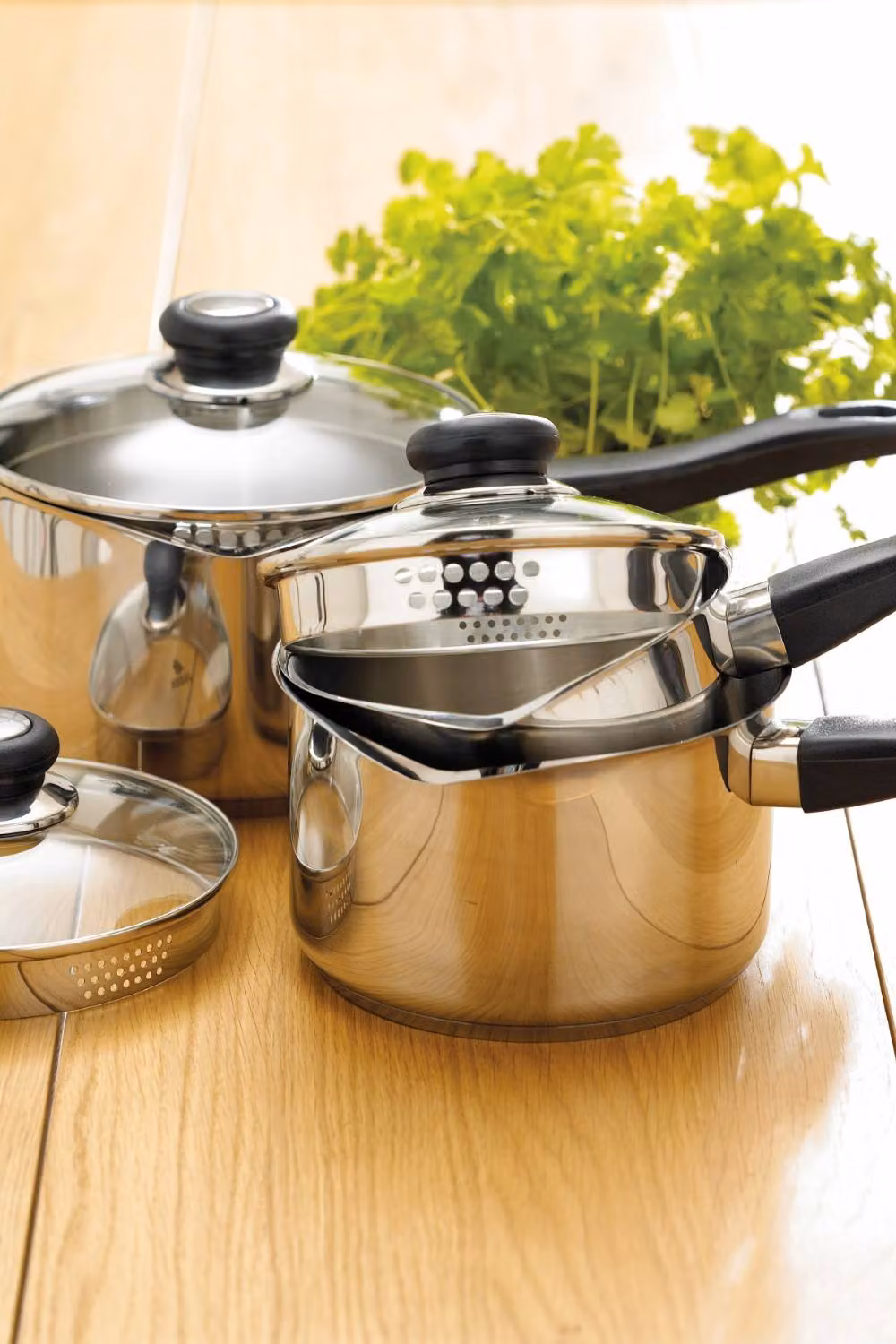 Judge Vista Stainless Steel Draining Cookware Set, 5 Pieces, Silver – 2