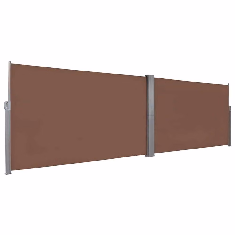 Berkfield Home Retractable Side Awning in Brown, W/H: 600 x 160 cm – 2