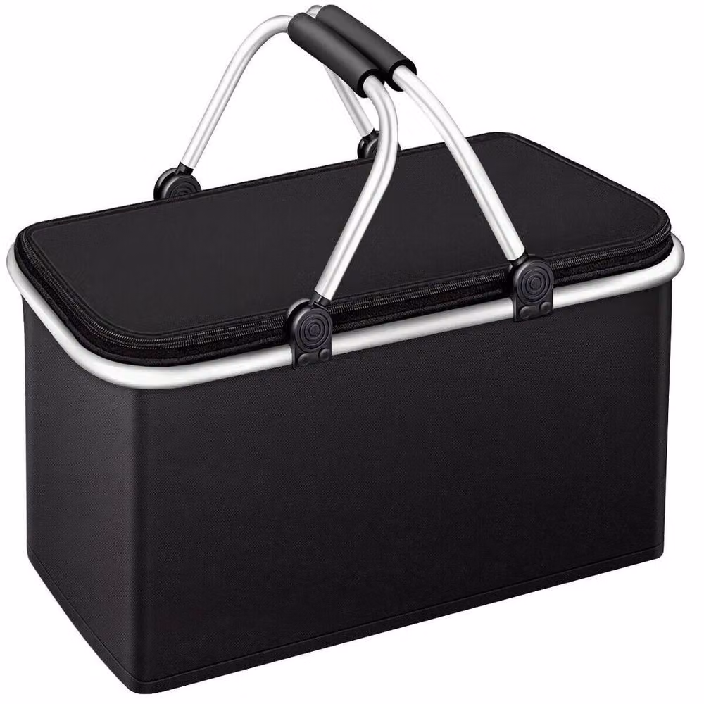 NESTLUNE Cool Shopping Basket Cooler Bag in Black – 3
